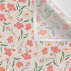A breath of fresh air - A seamless floral pattern in pinks and reds Wall Tapestry Gallery Image 3