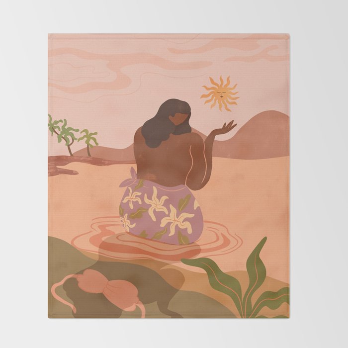 Sunset  Throw Blanket Gallery Image 2