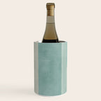 Light Blue Aqua Minimalist Geometric Artwork Wine Chiller Gallery Image 2