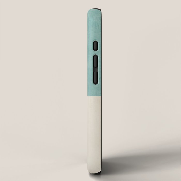 Light Blue Aqua Minimalist Geometric Artwork iPhone Case Gallery Image 2