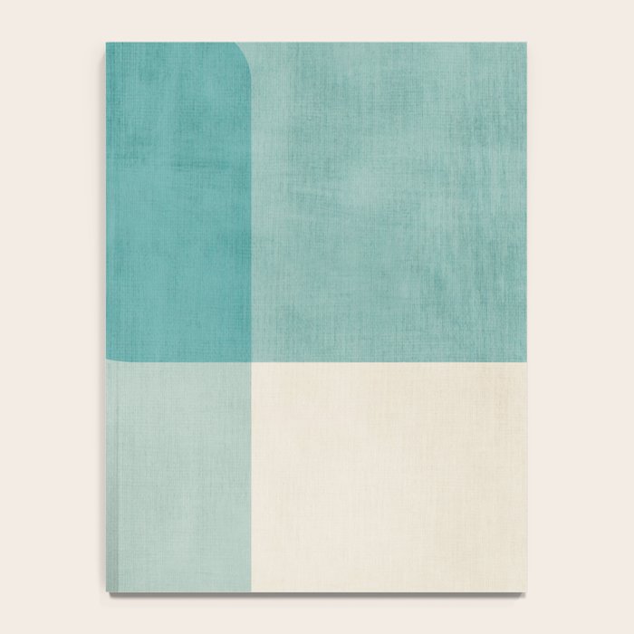 Light Blue Aqua Minimalist Geometric Artwork Notebook Gallery Image 4