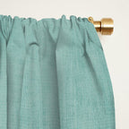 Light Blue Aqua Minimalist Geometric Artwork Window Curtain Gallery Image 2