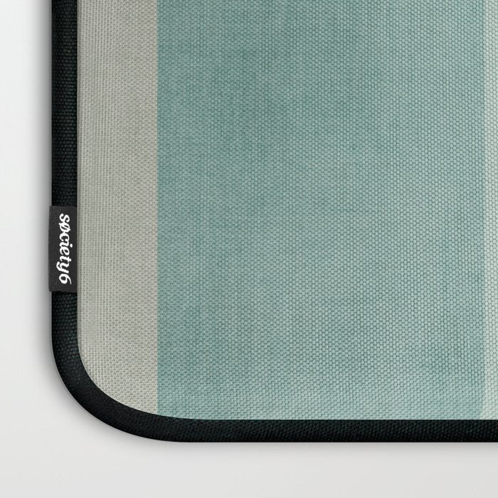 Light Blue Aqua Minimalist Geometric Artwork Laptop Sleeve Gallery Image 3