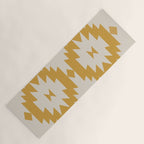 Southwestern Minimalism - Golden Yellow Neutral Beige Yoga Mat Gallery Image 1
