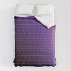 Outrun Grid / 80s Retro Comforter Gallery Image 6