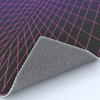 Outrun Grid / 80s Retro Rug Gallery Image 4