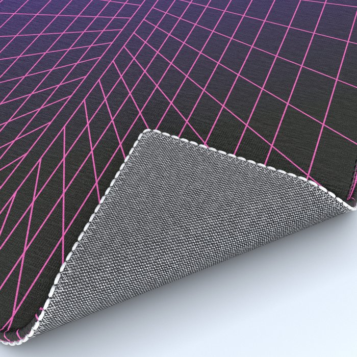 Outrun Grid / 80s Retro Rug Gallery Image 4