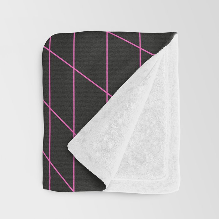 Outrun Grid / 80s Retro Throw Blanket Gallery Image 3