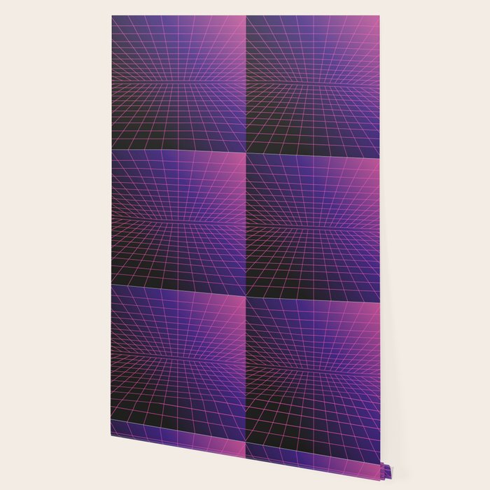 Outrun Grid / 80s Retro Wallpaper Gallery Image 2