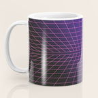 Outrun Grid / 80s Retro Coffee Mug Gallery Image 3
