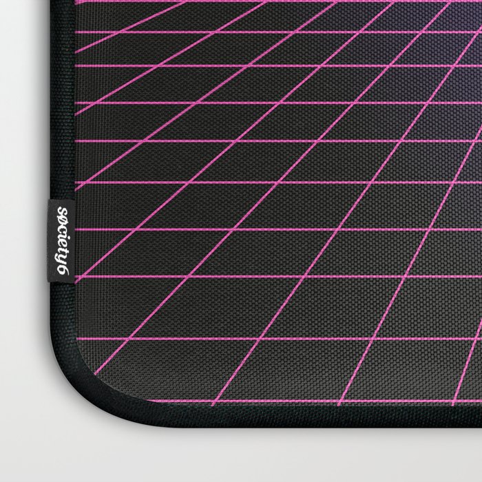 Outrun Grid / 80s Retro Laptop Sleeve Gallery Image 3