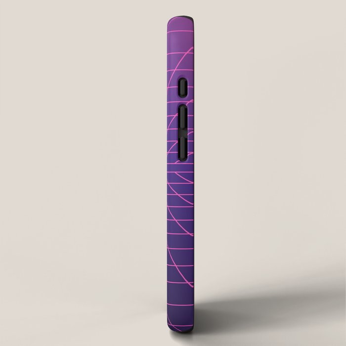 Outrun Grid / 80s Retro iPhone Case Gallery Image 2