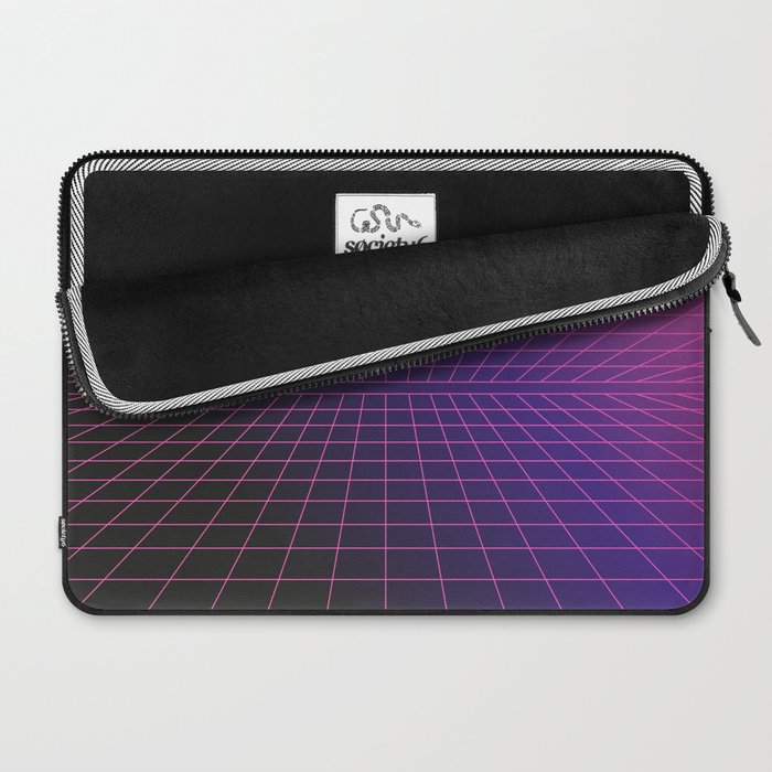 Outrun Grid / 80s Retro Laptop Sleeve Gallery Image 2