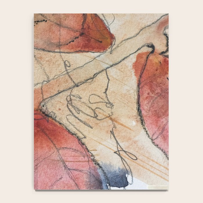 joy - botanical mixed media watercolor abstract Notebook Gallery Image 4
