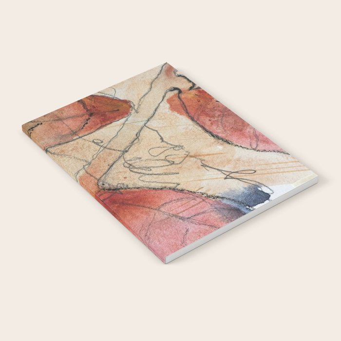 joy - botanical mixed media watercolor abstract Notebook Gallery Image 2