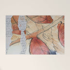 joy - botanical mixed media watercolor abstract Welcome Mat Gallery Image 1