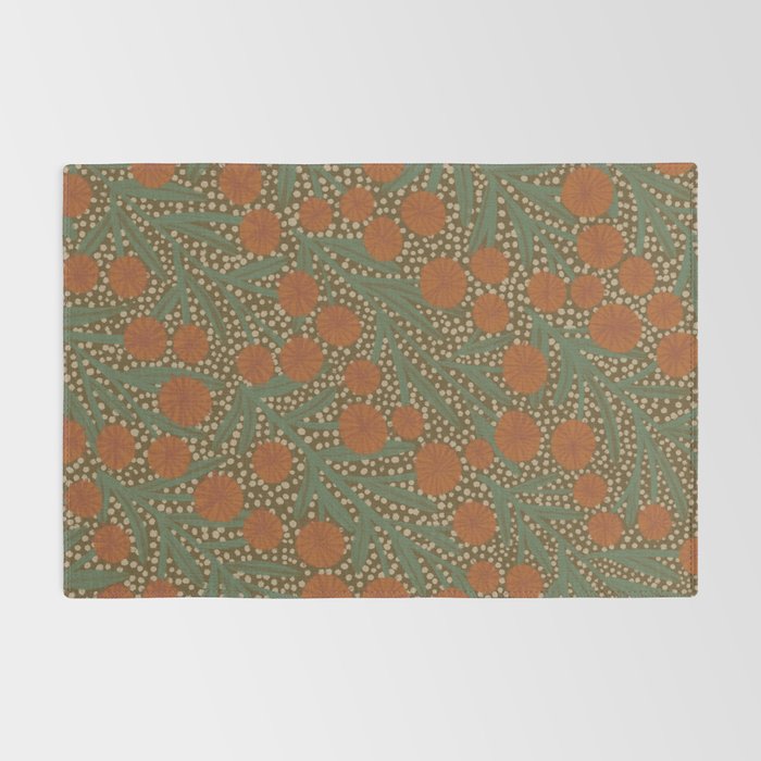 Summer Garden / Green & Orange Rug Gallery Image 2
