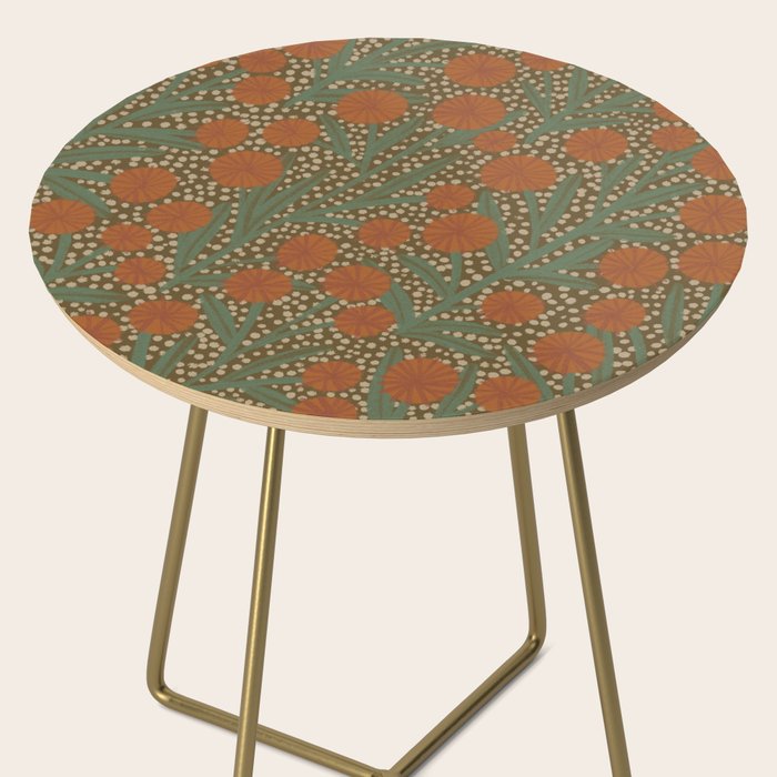 Summer Garden / Green & Orange Side Table Gallery Image 2