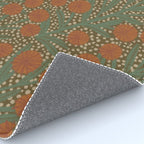 Summer Garden / Green & Orange Rug Gallery Image 4