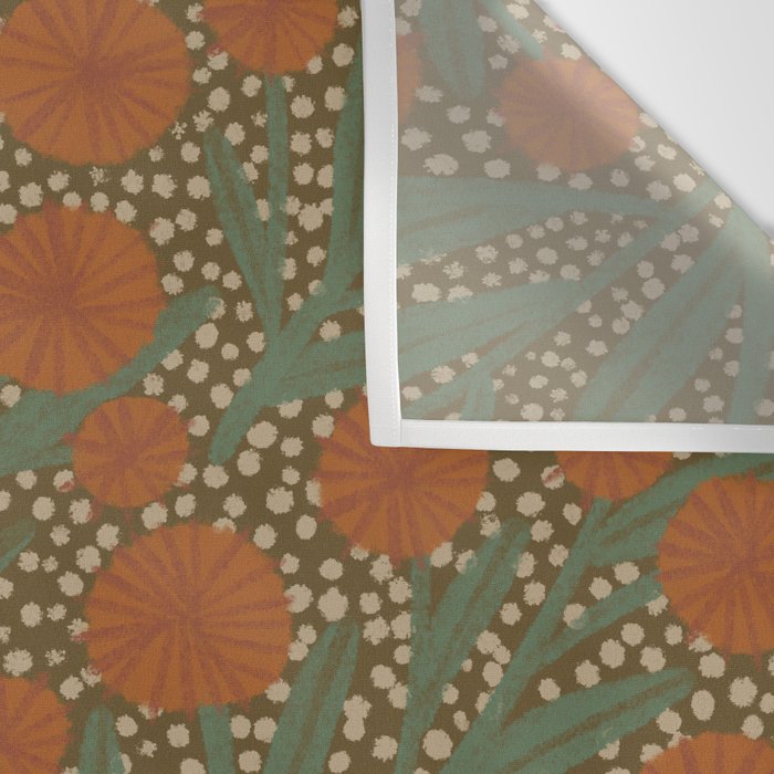 Summer Garden / Green & Orange Wall Tapestry Gallery Image 3