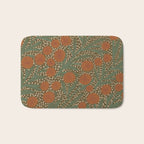 Summer Garden / Green & Orange Bath Mat Gallery Image 1