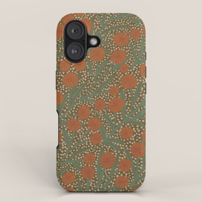 Summer Garden / Green & Orange iPhone Case Gallery Image 1