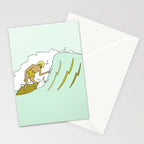 70s outer banks surf // retro surf by surfy birdy Stationery Card Gallery Image 2
