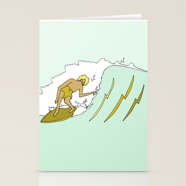 70s outer banks surf // retro surf by surfy birdy Stationery Card Gallery Image 2