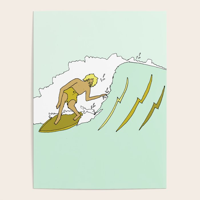 70s outer banks surf // retro surf by surfy birdy Poster Gallery Image 4
