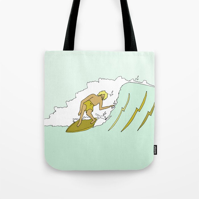 70s outer banks surf // retro surf by surfy birdy Tote Bag Gallery Image 1