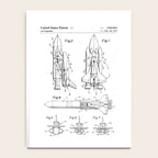 Nasa Space Shuttle Patent - Nasa Shuttle Art - Black And White Notebook Gallery Image 4