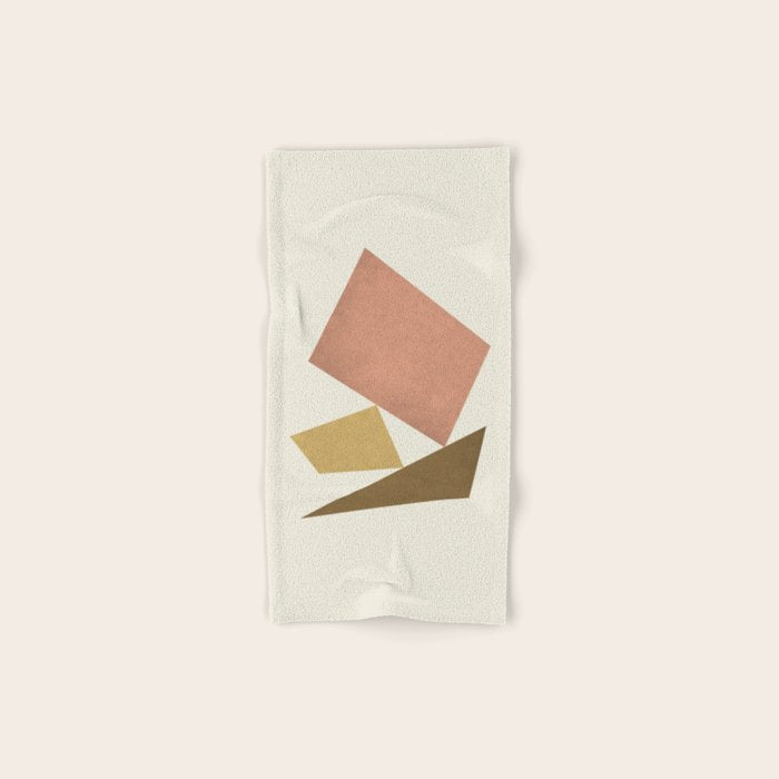 3 Forms Composition - Pink Bath Towel Gallery Image 1