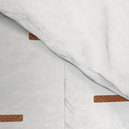 double dash in burnt orange on white Comforter Gallery Image 4