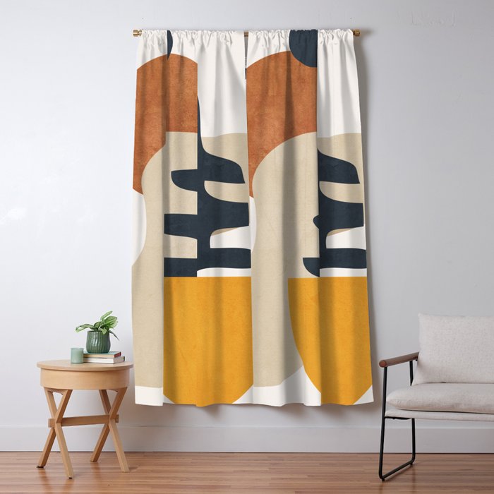 Abstract Art / Shapes 36 Window Curtain Gallery Image 5