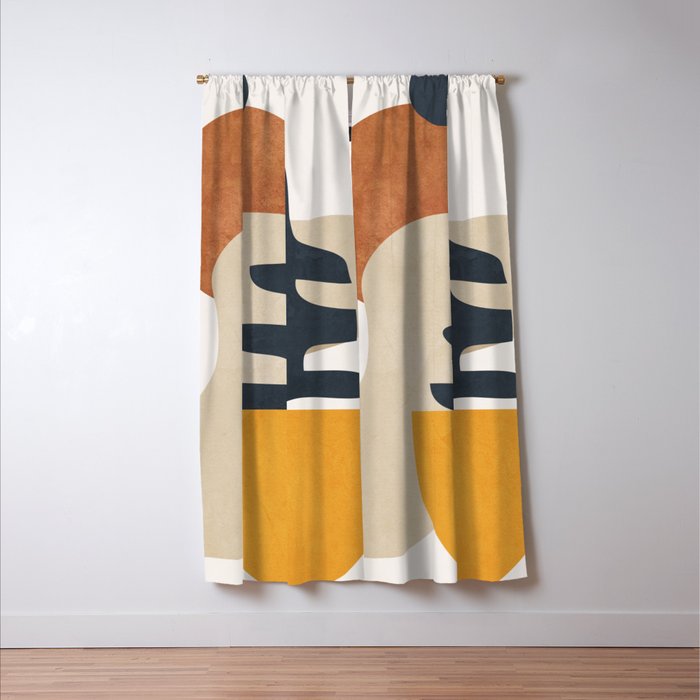 Abstract Art / Shapes 36 Window Curtain Gallery Image 3