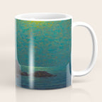 Granville Redmond Catalina Island Coast Under a Moonlit Sky Oil Painting Vintage American Art Coffee Mug Gallery Image 1