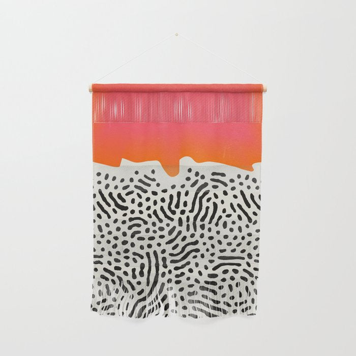 Sunset & Spots: Mid Century Abstraction Wall Hanging Gallery Image 1