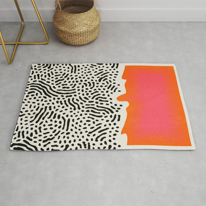 Sunset & Spots: Mid Century Abstraction Rug Gallery Image 1