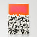 Sunset & Spots: Mid Century Abstraction Stationery Card Gallery Image 2