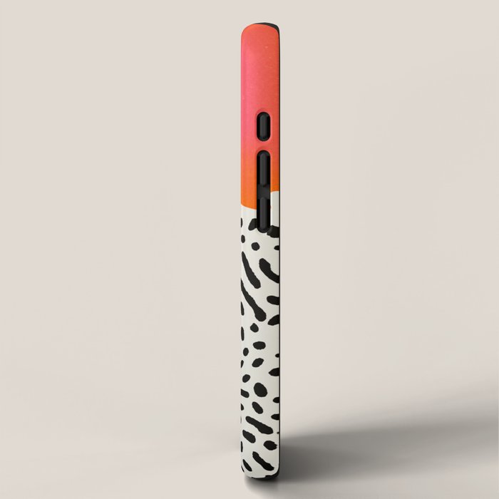 Sunset & Spots: Mid Century Abstraction iPhone Case Gallery Image 2