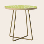 Mid Century Modern Radioactive Surfer 251 Chartreuse Side Table Gallery Image 1