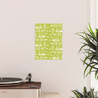 Mid Century Modern Radioactive Surfer 251 Chartreuse Poster Gallery Image 2