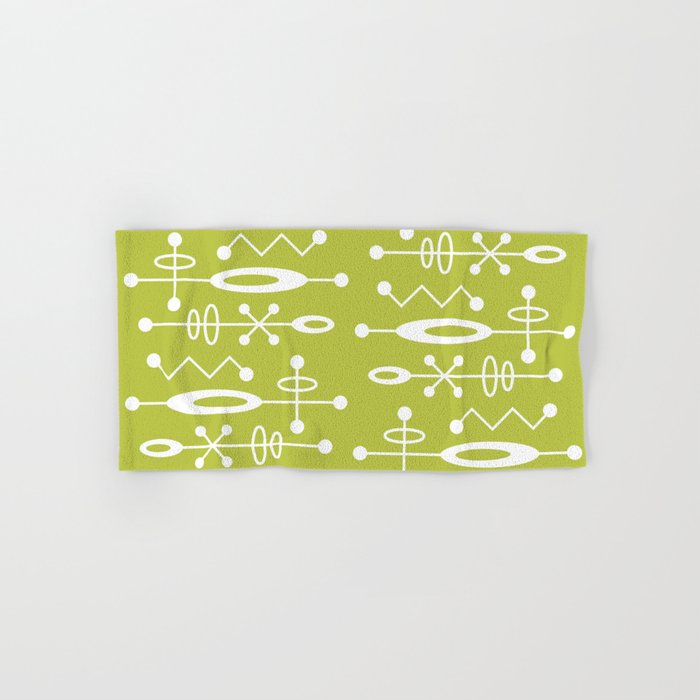 Mid Century Modern Radioactive Surfer 251 Chartreuse Towels Gallery Image 1
