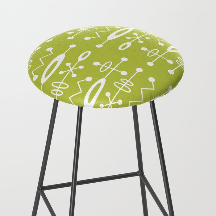 Mid Century Modern Radioactive Surfer 251 Chartreuse Stool Gallery Image 2