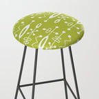Mid Century Modern Radioactive Surfer 251 Chartreuse Stool Gallery Image 2