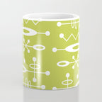 Mid Century Modern Radioactive Surfer 251 Chartreuse Coffee Mug Gallery Image 4