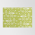 Mid Century Modern Radioactive Surfer 251 Chartreuse Rug Gallery Image 2