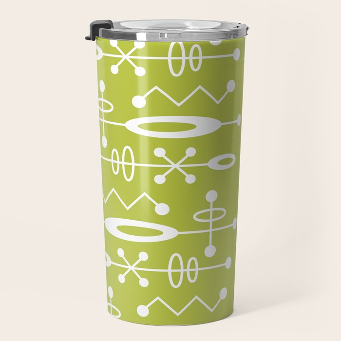 Mid Century Modern Radioactive Surfer 251 Chartreuse Travel Mug Gallery Image 3