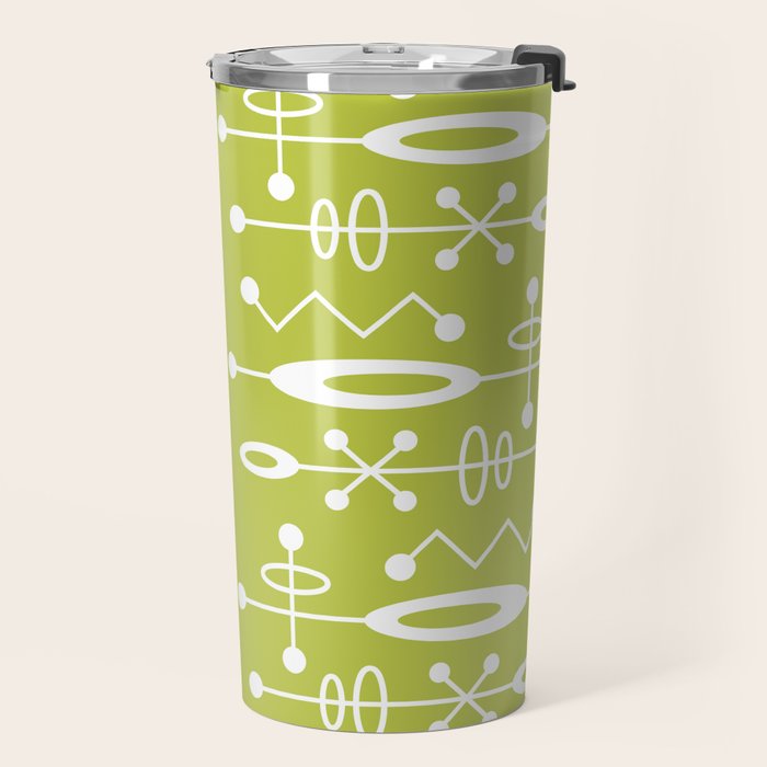 Mid Century Modern Radioactive Surfer 251 Chartreuse Travel Mug Gallery Image 2