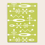 Mid Century Modern Radioactive Surfer 251 Chartreuse Notebook Gallery Image 4
